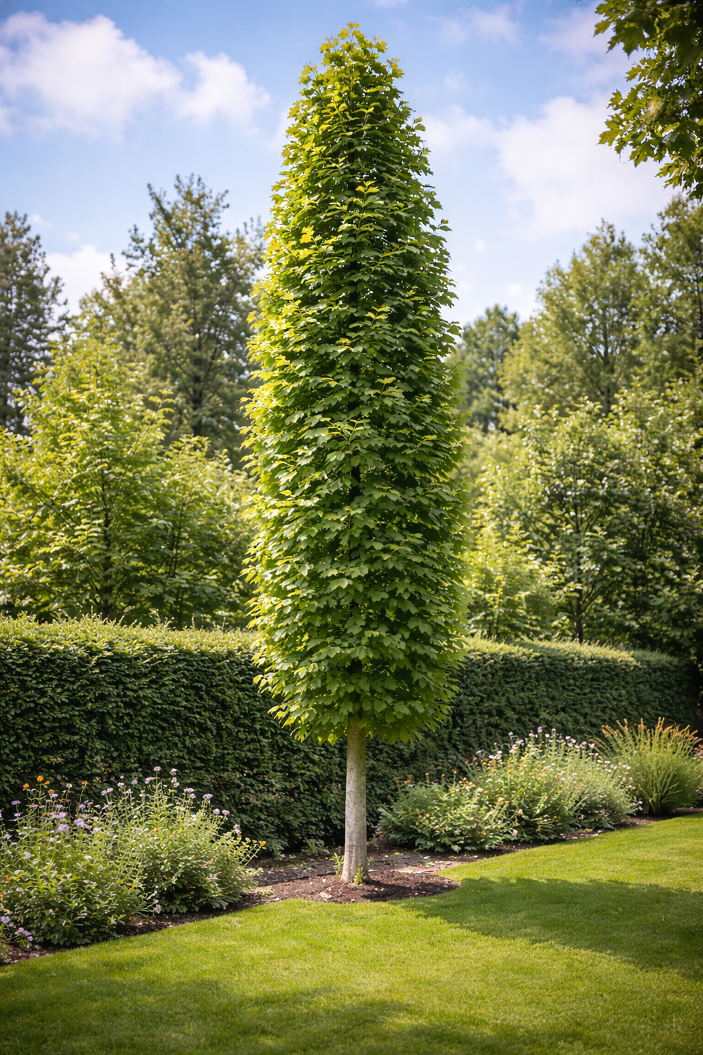 Säulenförmiger Spitzahorn / Acer platanoides 'Columnare'